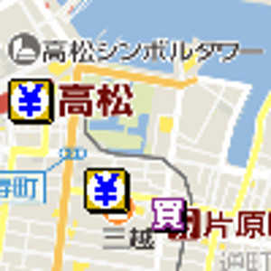 高松駅金券ショップ地図
