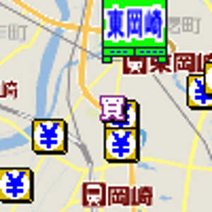 岡崎市金券ショップ地図