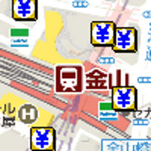金山駅金券ショップ地図