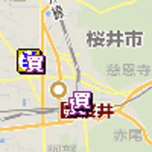 桜井市金券ショップ地図