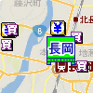 長岡市金券ショップ地図