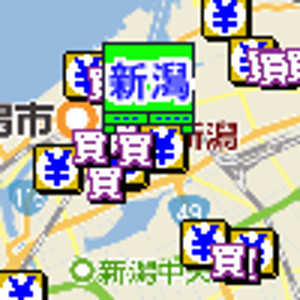 新潟市金券ショップ地図