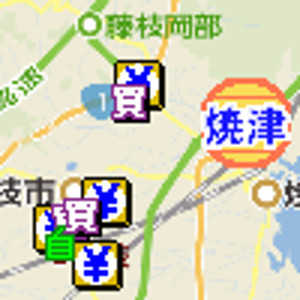 藤枝市金券ショップ地図