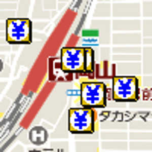 岡山駅金券ショップ地図