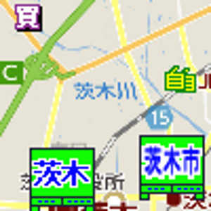茨木市金券ショップ地図