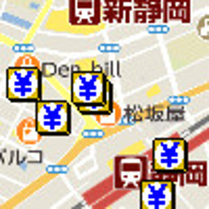 静岡駅金券ショップ地図
