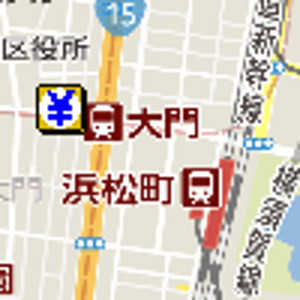 浜松町駅・大門駅金券ショップ地図