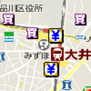 大井町駅金券ショップ地図