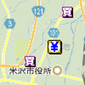 米沢市金券ショップ地図